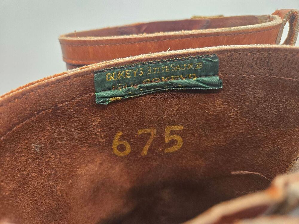 Vtg 80s Gokey Snake Proof Boots Size 7.5 Hunting - Picture 6 of 9